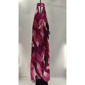 Lulu's Pink and Purple Halter Maxi Dress